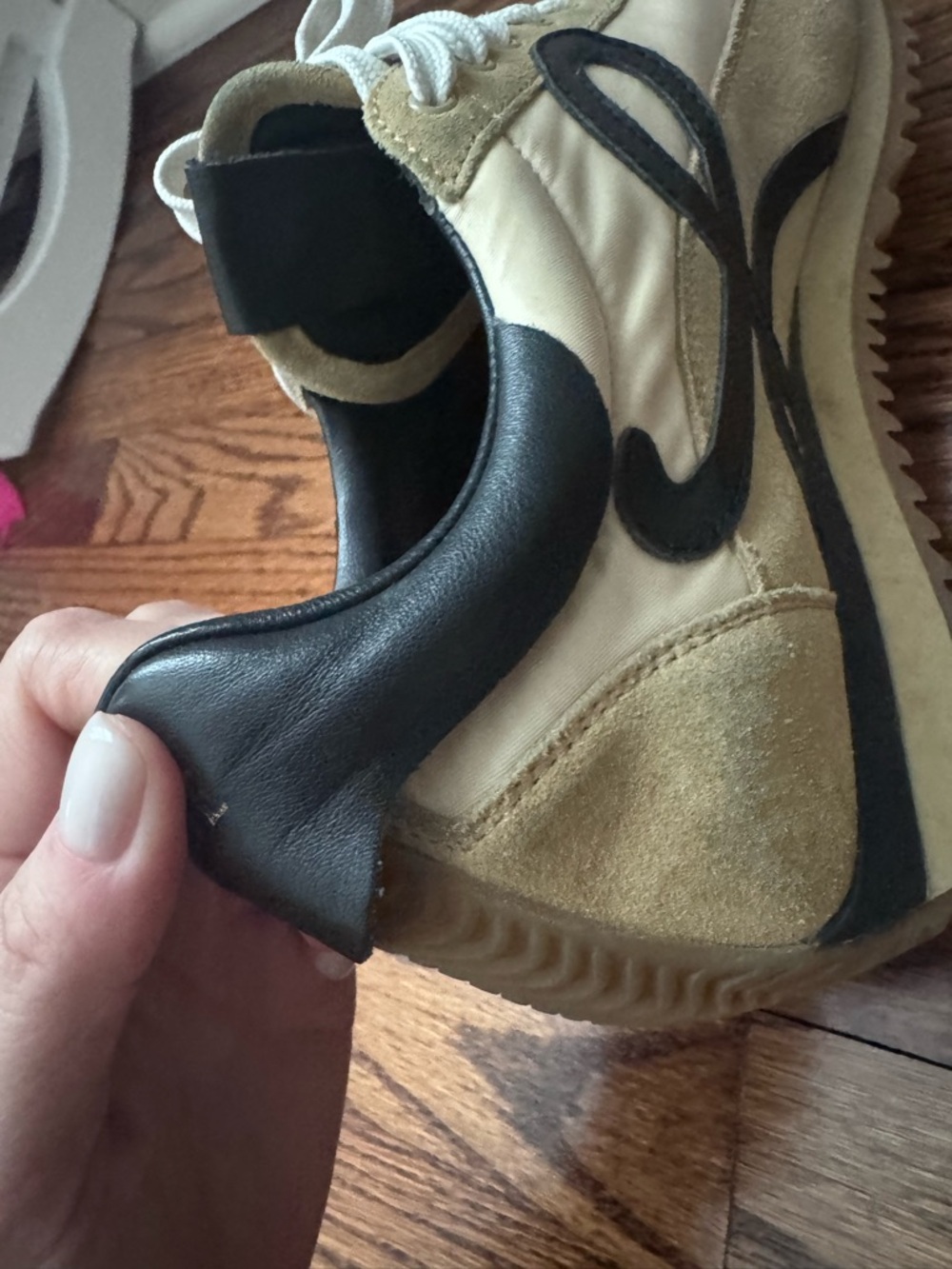 Loewe Beige, Tan & Black Runner Sneakers - Picture 3 of 7